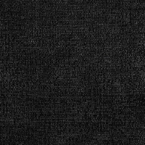 Meridian Furniture Nimes Plush Velour Fur Cylindrical Ottoman with Art Deco Base for Living Room Accent Seat Black Style 2 22078Black