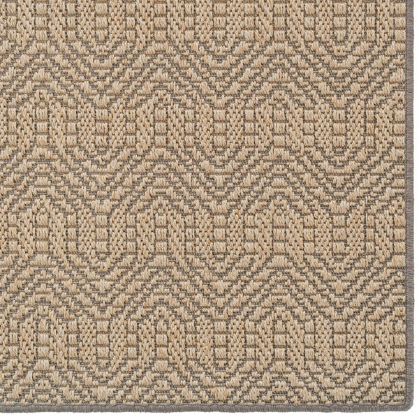 Capel Rugs Anton Natural Sisal Area Rug - Eco-friendly, Tightly Woven Design Perfect For Every Room In Your Home Sand Black, Ivory 100% Natural Sisal 2208ns02061200370