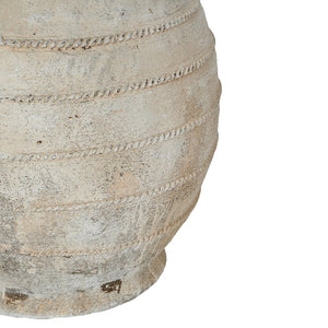 English Elm 17.5x17.5x18.5" Magnesium Round Planter Weathered White Ridged Farmhouse Garden Pot W2078P495296