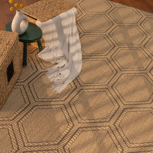 Capel Rugs Reed Natural Sisal Rug - Eco-friendly, Tightly Woven Craftsmanship For Stylish Indoor Décor Sand Black, Ivory 100% Natural Sisal 2209ns02060800370