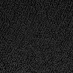 Meridian Furniture Apollo Art Deco Boucle Upholstered Bench with Geometric Sculptural Seat for Bedroom 22093Black