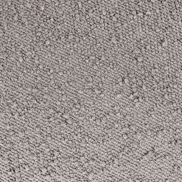 Meridian Furniture Apollo Boucle Upholstered Bench with Art Deco Circular Detailing for Bedroom or Living Room 22093Taupe