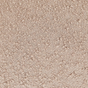 Meridian Furniture Apollo Art Deco Boucle Upholstered Bench with Sculptural Cushions for Living Room 22095Beige
