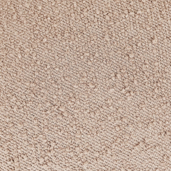 Meridian Furniture Apollo Art Deco Boucle Upholstered Bench with Sculptural Cushions for Living Room 22095Beige
