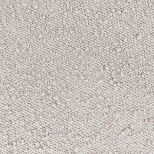 Meridian Furniture Apollo Boucle Upholstered Bench Art Deco Cream Looped Weave for Bedroom or Entryway 22095Cream