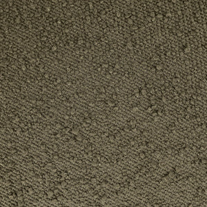 Meridian Furniture Apollo Art Deco Boucle Upholstered Bench with Sculptural Circular Cushion Detail 22095Olive