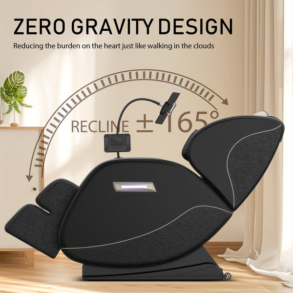 English Elm Massage Chair Recliner With Zero Gravity, Heated Therapy & Full-Body Air Compression Comfort W1875P224771