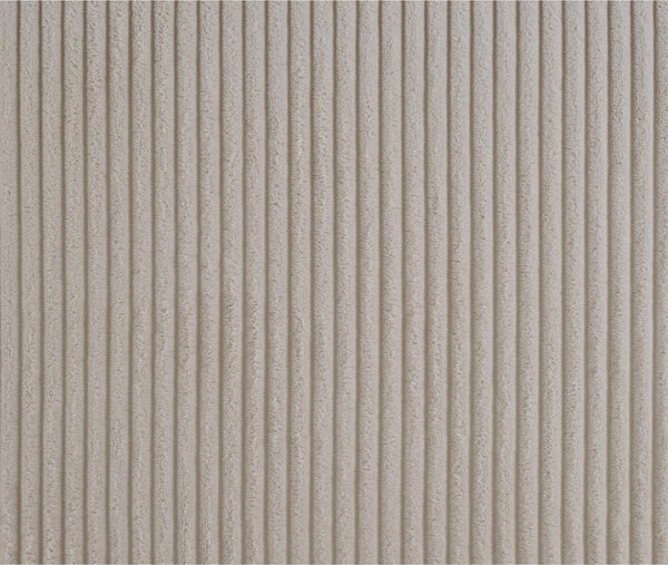 Meridian Furniture Willow Upholstered Bench with Iron Frame for Bedroom Entryway or Living Room Accent Seating Microsuede Corduroy Fabric Beige 22097Beige