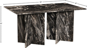 Verona Black Dining Table 220Black-DT60 Meridian Furniture