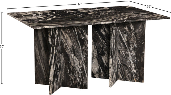 Verona Black Dining Table 220Black-DT60 Meridian Furniture