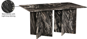 Verona Black Dining Table 220Black-DT60 Meridian Furniture