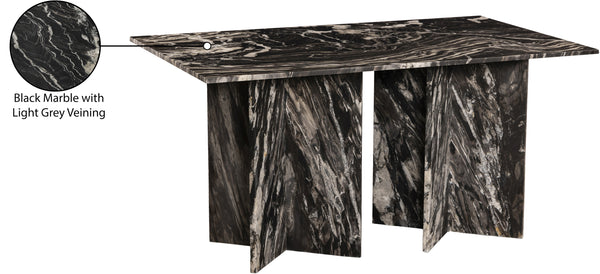 Verona Black Dining Table 220Black-DT60 Meridian Furniture