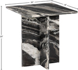 Verona Black End Table 220Black-ET Meridian Furniture