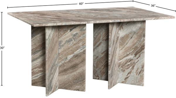 Verona Brown Dining Table 220Brown-DT60 Meridian Furniture