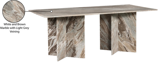 Verona Brown Dining Table 220Brown-DT78 Meridian Furniture