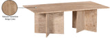 Verona Beige Coffee Table 220Travertine-CT Meridian Furniture