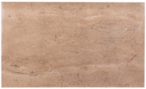 Meridian Furniture Verona Handcrafted Stone Top Coffee Table with Sculptural Base for Modern Living Rooms Natural Travertine 220Travertine-CT
