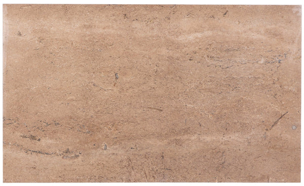 Meridian Furniture Verona Handcrafted Stone Top Coffee Table with Sculptural Base for Modern Living Rooms Natural Travertine 220Travertine-CT