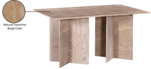 Verona Beige Dining Table 220Travertine-DT60 Meridian Furniture