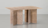 Verona Beige Dining Table 220Travertine-DT60 Meridian Furniture