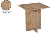 Verona Beige End Table 220Travertine-ET Meridian Furniture