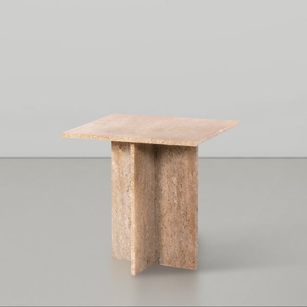 Verona Beige End Table 220Travertine-ET Meridian Furniture