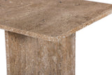 Verona Beige End Table 220Travertine-ET Meridian Furniture