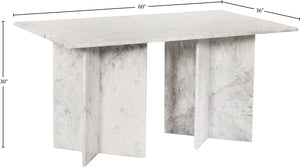 Verona White Dining Table 220White-DT60 Meridian Furniture