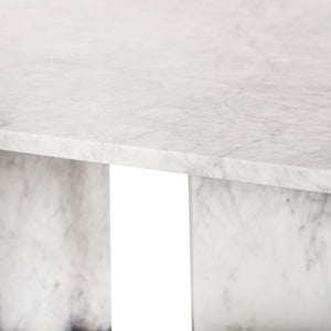 Verona White Dining Table 220White-DT60 Meridian Furniture