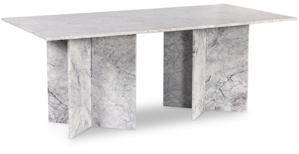 Verona White Dining Table 220White-DT78 Meridian Furniture