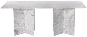 Verona White Dining Table 220White-DT78 Meridian Furniture