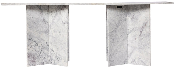 Verona White Dining Table 220White-DT78 Meridian Furniture