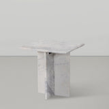 Verona White End Table 220White-ET Meridian Furniture