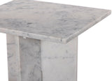 Verona White End Table 220White-ET Meridian Furniture