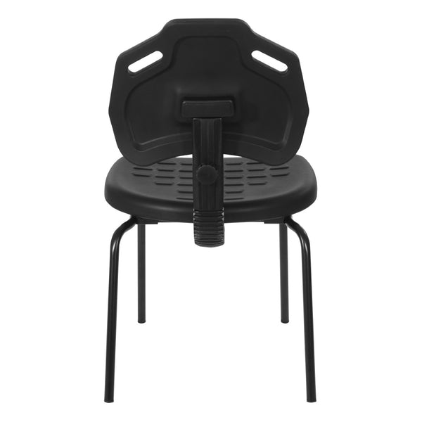 OSP Home Furnishings Armless Guest Chair Urethane Seat Ergonomic Office Reception Adjustable Back Support KH81391