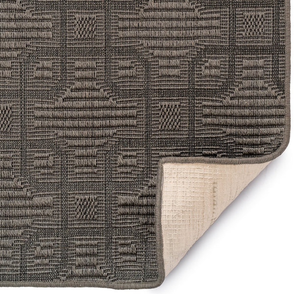 Capel Rugs Julian Eco-friendly Sisal Rug With Interlocking Square Pattern For Stylish Home Décor Solutions Graphite 100% Natural Sisal 2210rs09001200340