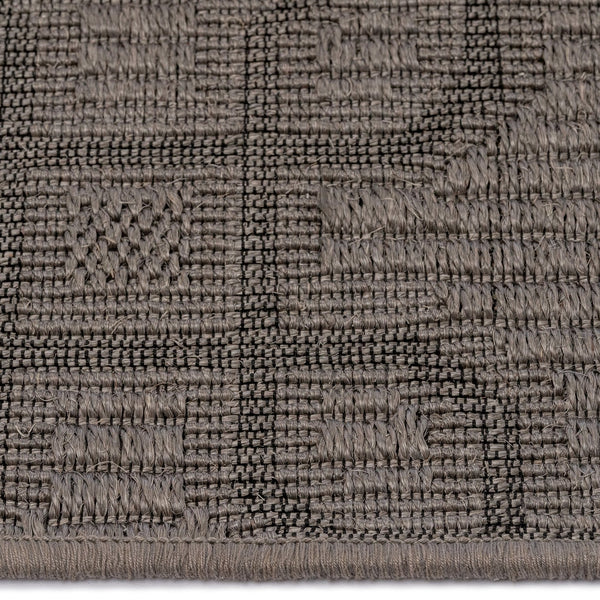 Capel Rugs Julian Eco-friendly Sisal Rug With Interlocking Square Pattern For Stylish Home Décor Solutions Graphite 100% Natural Sisal 2210rs09001200340