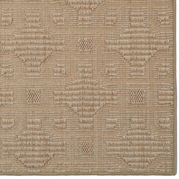 Capel Rugs Julian Eco-friendly Sisal Rug With Interlocking Square Pattern For Stylish Home Décor Solutions Buttermilk 100% Natural Sisal 2210rs06000600600