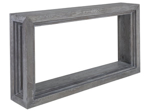 Lexington Artistica Home Accolade Console - Distressed Barnyard Oak With Unique Finishes & Architectural Design For Your Home Carbon Wood 2211-966