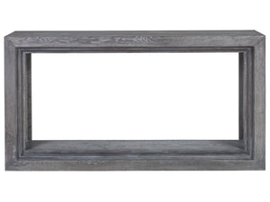 Lexington Artistica Home Accolade Console - Distressed Barnyard Oak With Unique Finishes & Architectural Design For Your Home Carbon Wood 2211-966