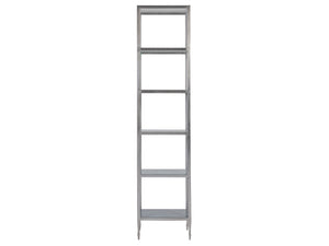 Lexington Artistica Home Sashay Slim Étagère - Elegant Iron Design With Tempered Glass Shelves For A Modern Home Aesthetic Silver Foil Wood 2213-990c