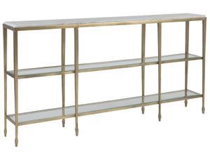 Lexington Artistica Home Sashay Console Table - Artistic Elegance With Unique Églomisé Glass Shelves For Home Décor Excellence Gold Wood 2214-966