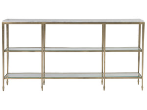 Lexington Artistica Home Sashay Console Table - Artistic Elegance With Unique Églomisé Glass Shelves For Home Décor Excellence Gold Wood 2214-966