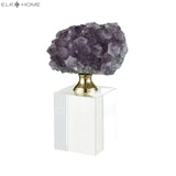 Roque Opera Decorative Accessory - Natural Purple Stone 2215-1007 Elk Home