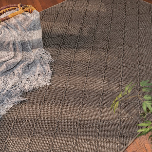 Capel Rugs Hugo Natural Sisal Rug - Eco-friendly, Durable, And Stylish Addition For Every Room In Your Home Graphite 100% Natural Sisal 2216rs04000600340