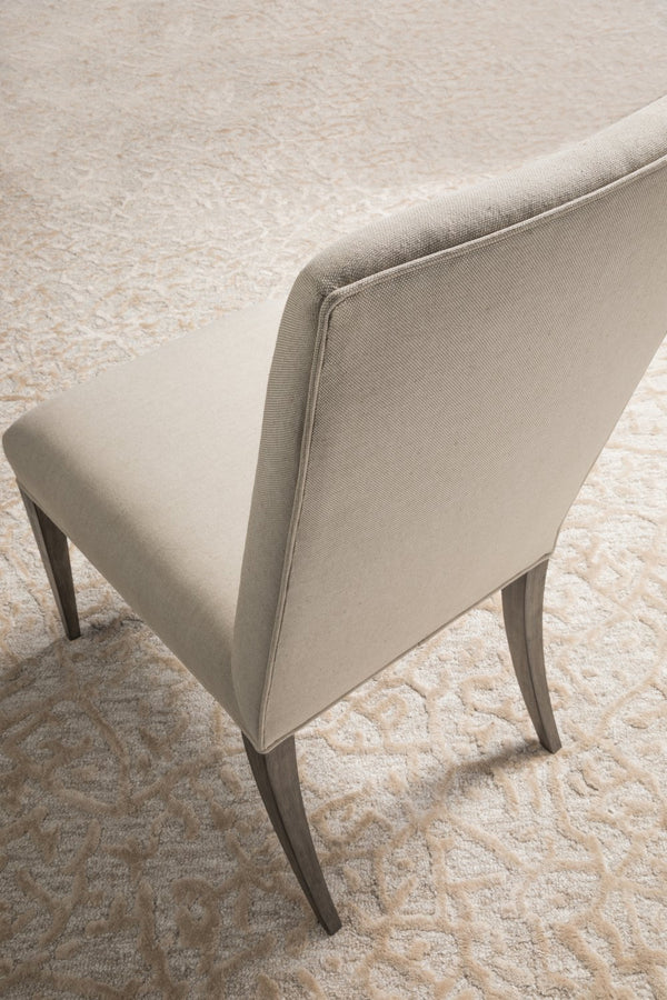 Lexington Artistica Home Madox Upholstered Side Chair - Stylish Mahogany Frame With Soft Natural Greige Fabric For Any Room Antico Wood 2220-880-39-01