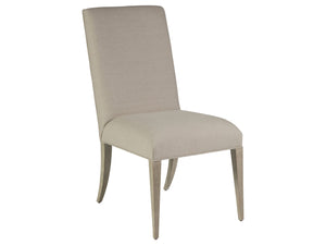 Lexington Artistica Home Madox Upholstered Side Chair - Stylish Mahogany Frame With Soft Natural Greige Fabric For Any Room Bianco Wood 2220-880-40-01