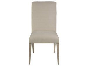 Lexington Artistica Home Madox Upholstered Side Chair - Stylish Mahogany Frame With Soft Natural Greige Fabric For Any Room Bianco Wood 2220-880-40-01