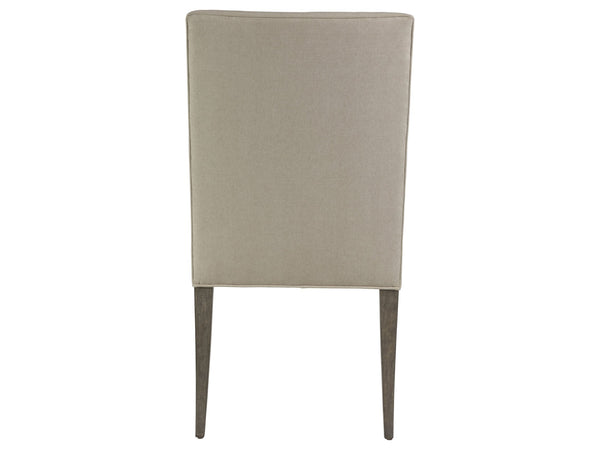 Lexington Artistica Home Madox Upholstered Arm Chair - Stylish Mahogany Design With Soft Linen Blend In Elegant Natural Greige Grigio Wood 2220-881-41-01