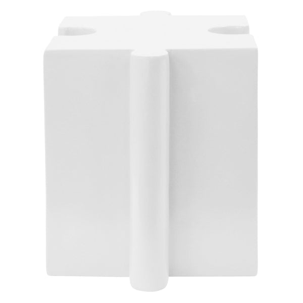 English Elm Christopher Knight Home® - 3-Piece Sculptural Puzzle Table Set - Interlocking Mgo Accent Tables For Indoor & Outdoor Use, White N770PS33132W